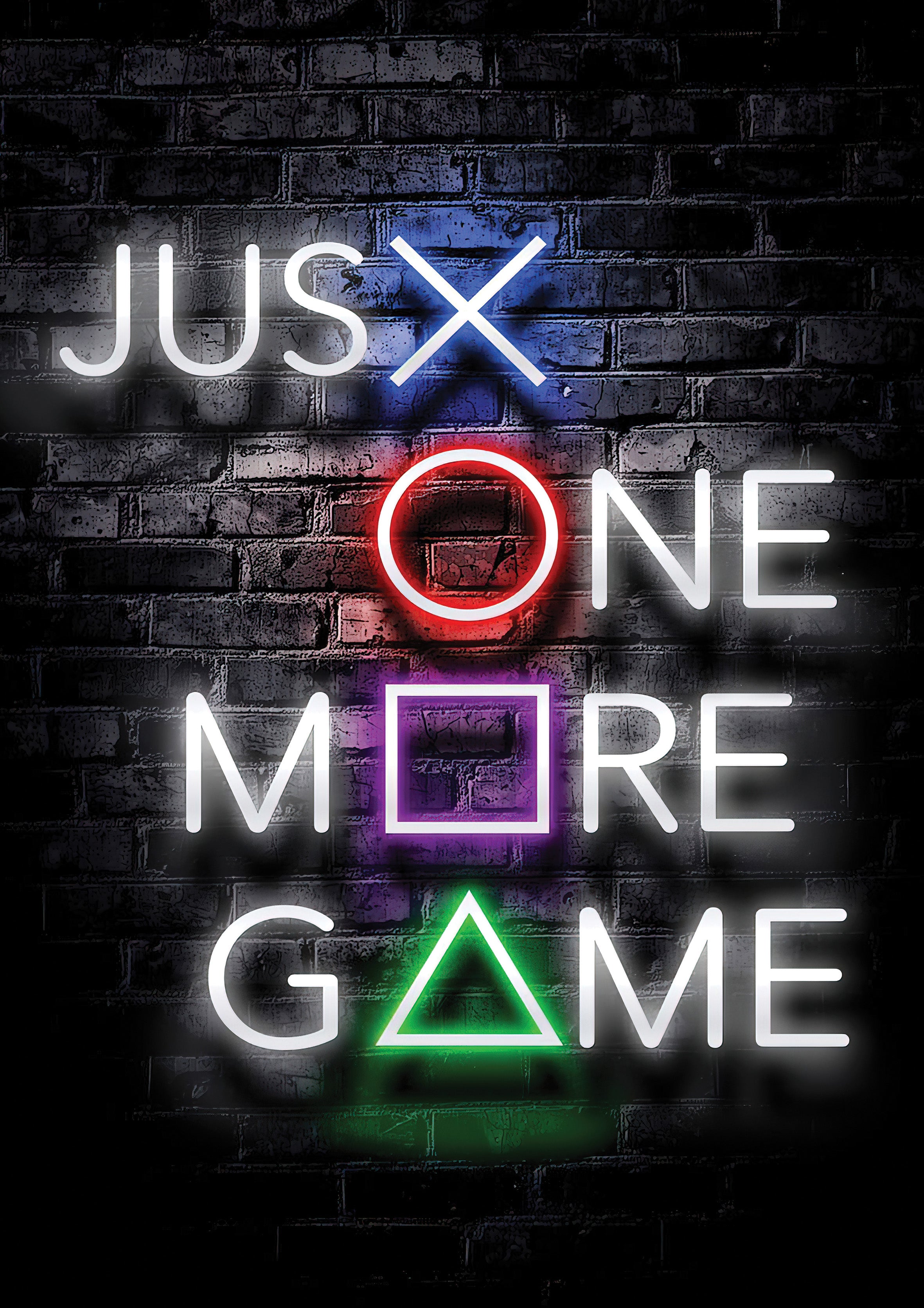 Just One More Game metal poster artwork